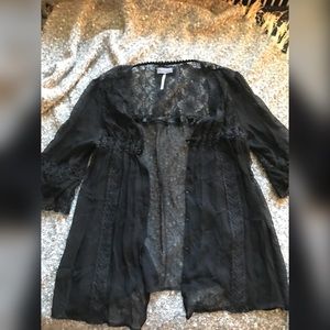 Free People sheer blouse